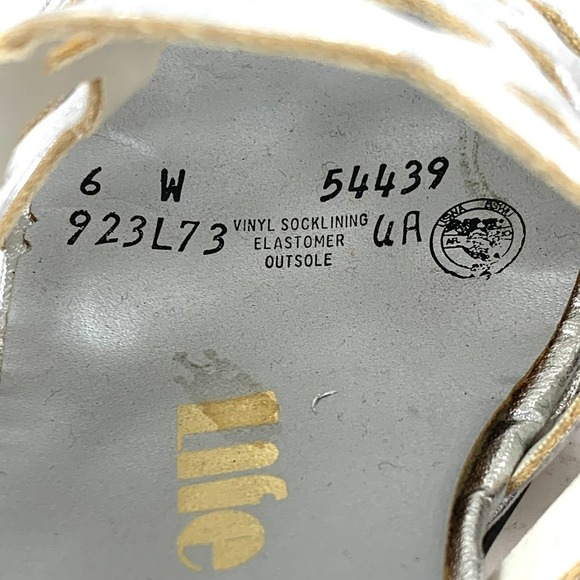 1960's mod silver caged peep toe heeled LIFE STRIDE sandals - Picture 3 of 16